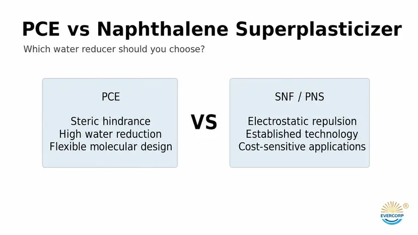 PCE vs Naphthalene Superplasticizer: Which Water Reducer Should You Choose?